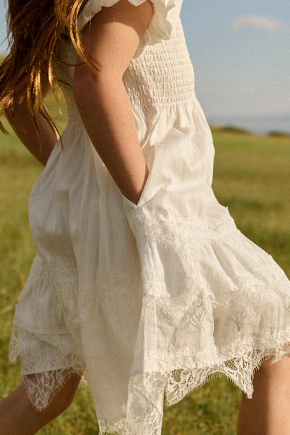 Mini Annalise Dress in Reverie Dobby-5