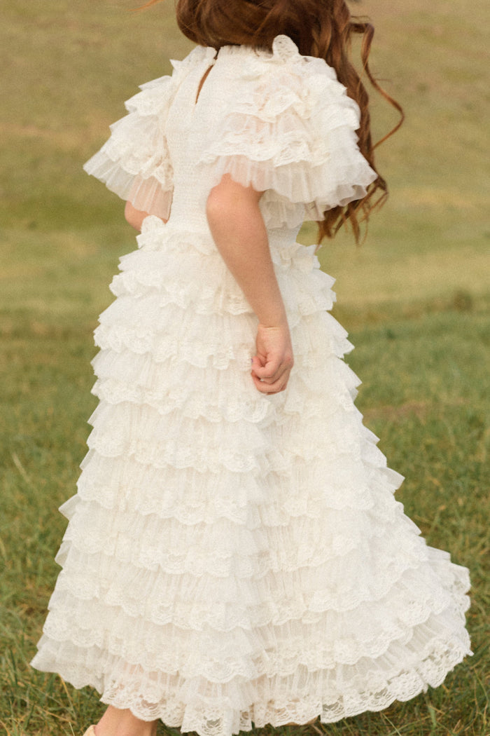 Mini Cindy Dress in White-4