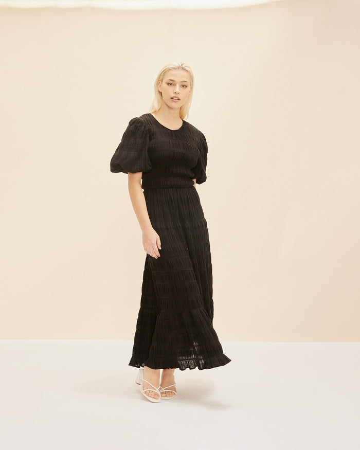 MIRELLA PRAIRIE DRESS BLACK