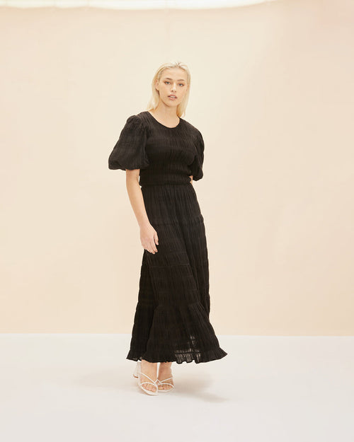 MIRELLA PRAIRIE DRESS BLACK