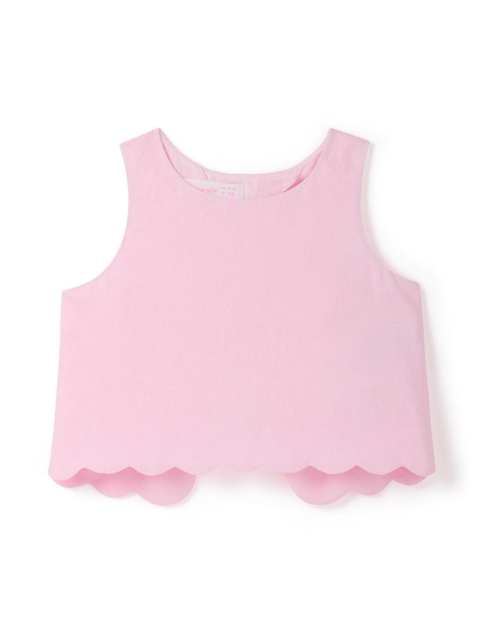 Molly Girls Scalloped Shift Top Forever New