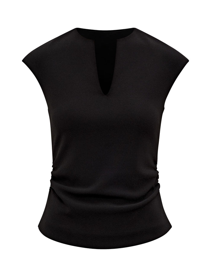 Montana V Neck Extended Shoulder Top Forever New