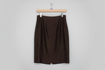 Moschino Cheap and Chic Dark Brown Pencil Skirt Size 8 - Condition Good