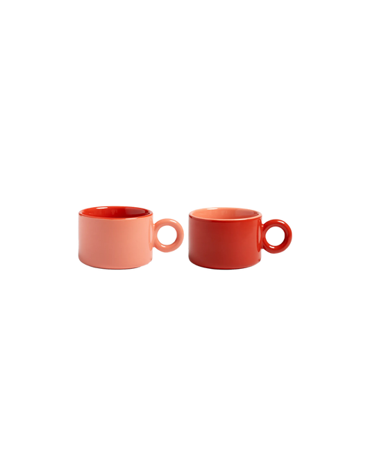 MUG CHIQUITO SET OF 2 RED