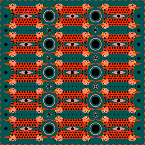 MUR Orange Tiger Bandana