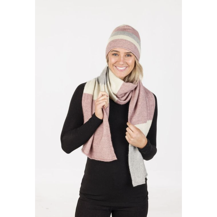 Native World - Possum & Merino Travel Beanie (NX825)Lily Stripe