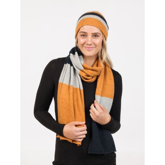 Native World - Possum & Merino Travel Beanie (NX825)Ginger Stripe