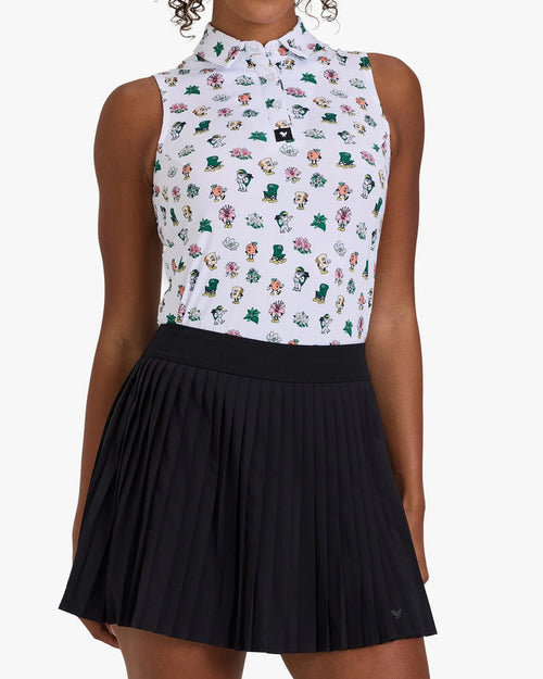 New Bad Birdie Women's Core Sleeveless Polo - Amateurland Icons