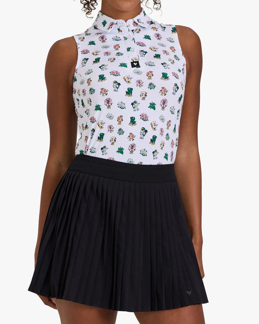 New Bad Birdie Women's Core Sleeveless Polo - Amateurland Icons