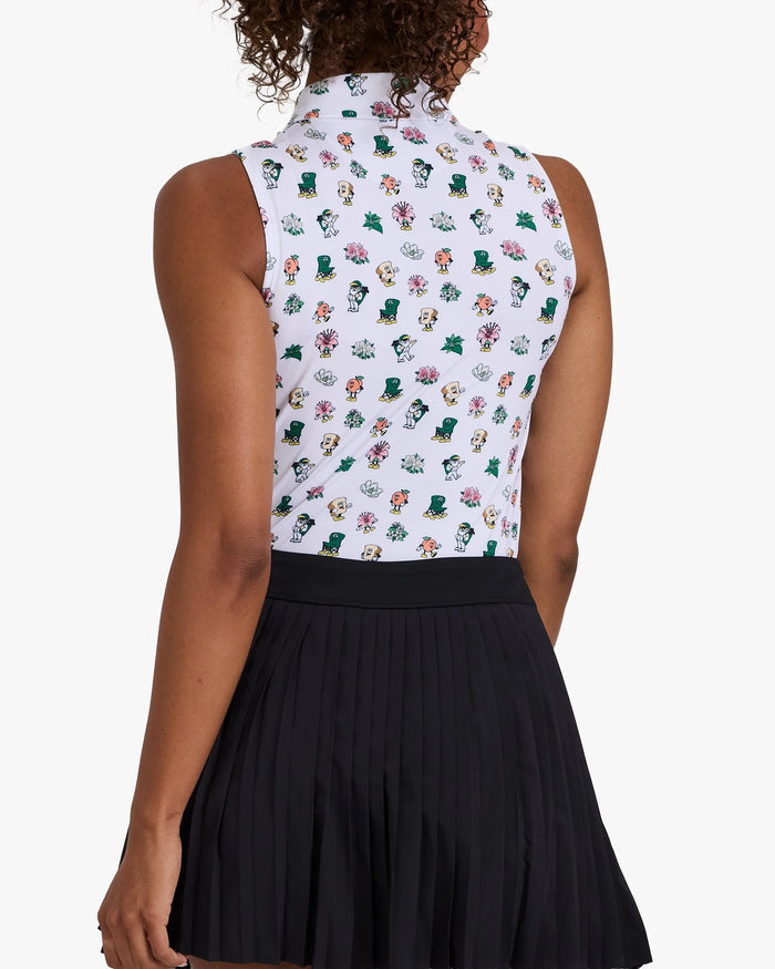 New Bad Birdie Women's Core Sleeveless Polo - Amateurland Icons