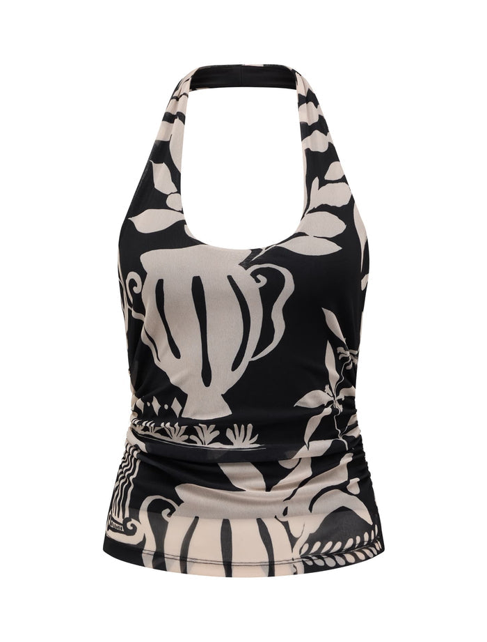 Nicky Halter Mesh Top Forever New
