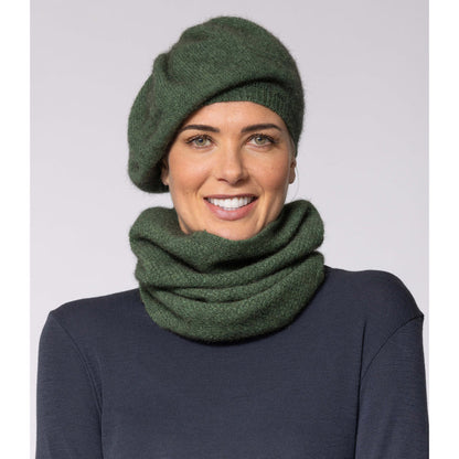Noble Wilde - Merino & Possum Versailles Beret (NW5147) Jungle