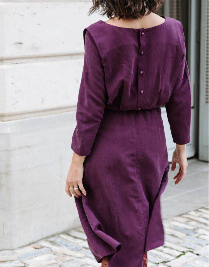 Notte Dress Paper Sewing Pattern, Maison Fauve