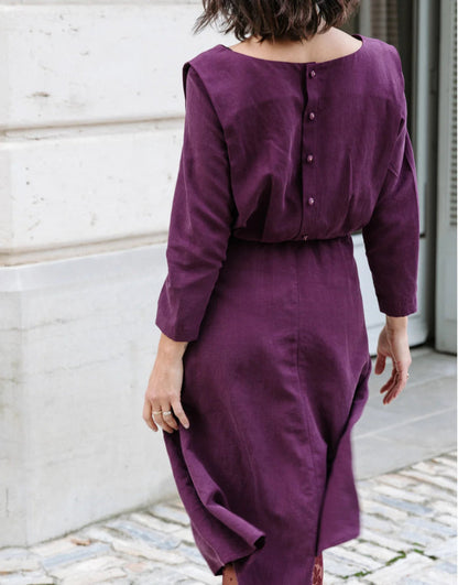 Notte Dress Paper Sewing Pattern, Maison Fauve