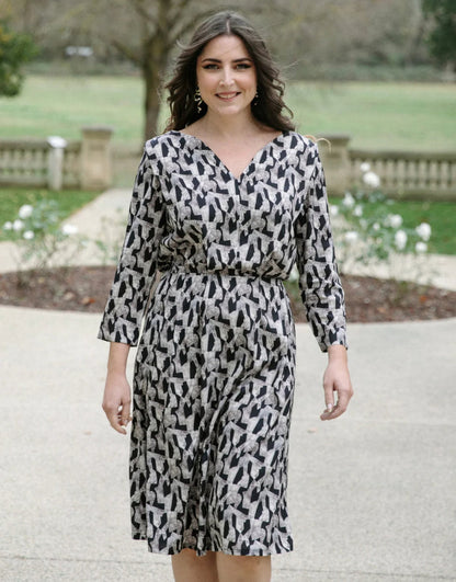 Notte Dress Paper Sewing Pattern, Maison Fauve