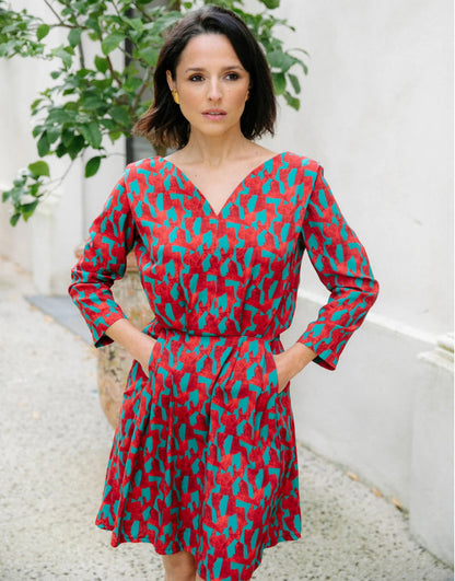 Notte Dress Paper Sewing Pattern, Maison Fauve
