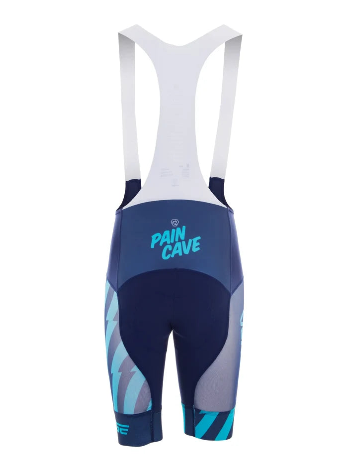 PAIN CAVE BIBS - BLUE LOGO - MEN