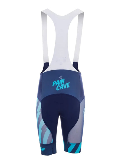 PAIN CAVE BIBS - BLUE LOGO - MEN