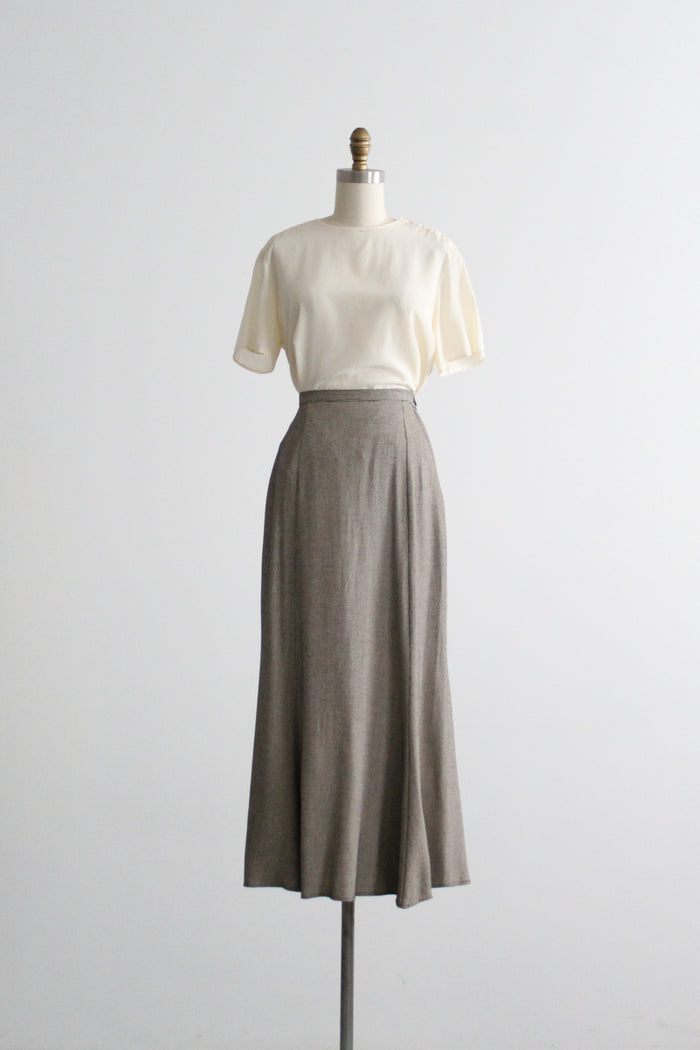 pewter two piece suit