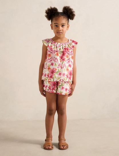 Pia Girls Ruffled Babydoll Top Forever New