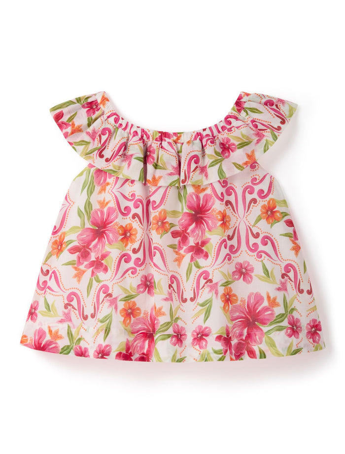 Pia Girls Ruffled Babydoll Top Forever New