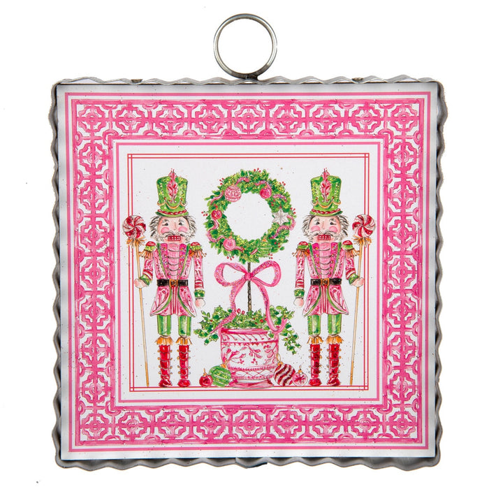 Print Mini Nutcrackers Pink mini gallery round top collection