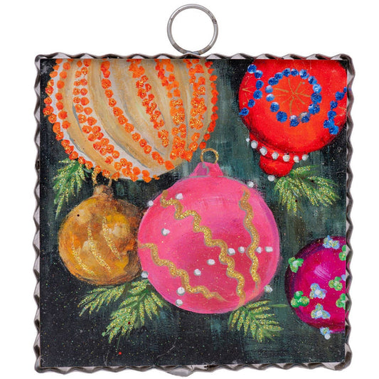 Print Mini Ornament Antique Pink Rozies