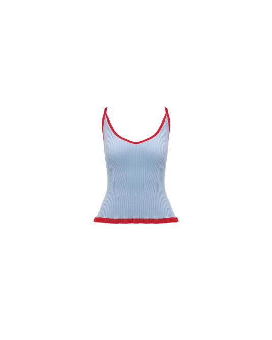 RINA TANK BLUE CHERRY