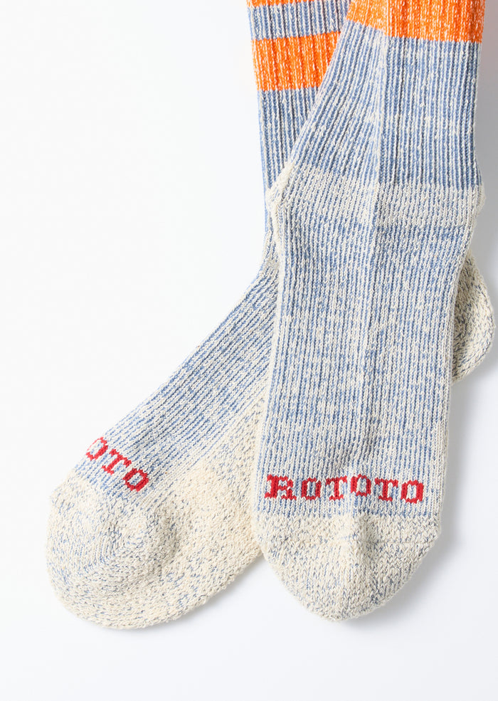 ROTOTO Pile Stripe Marl Socks