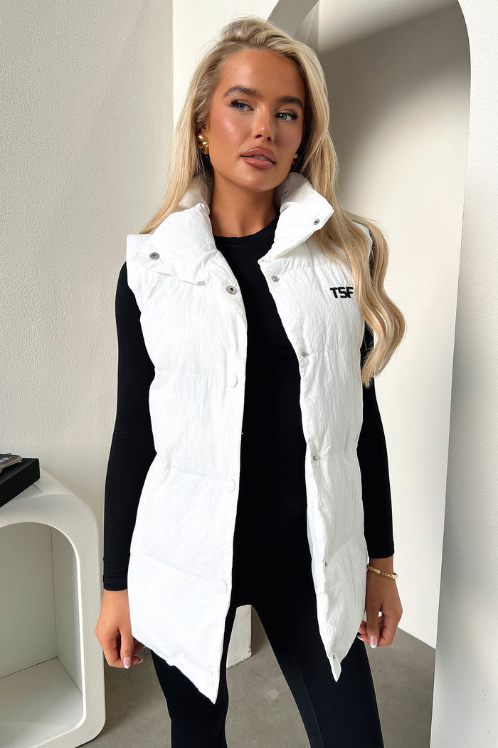 Sabre Puffer Vest - Cream