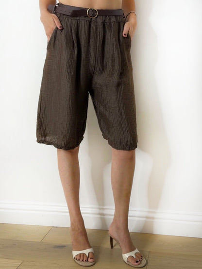 SADIE SHORTS SET CHOC