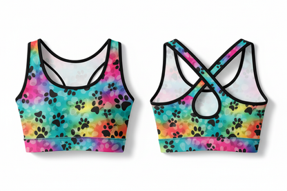 Rainbow Paws crop top
