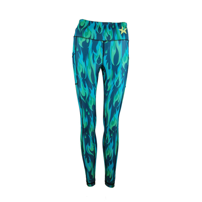 Sale Unisex Leggings | Copper Flames
