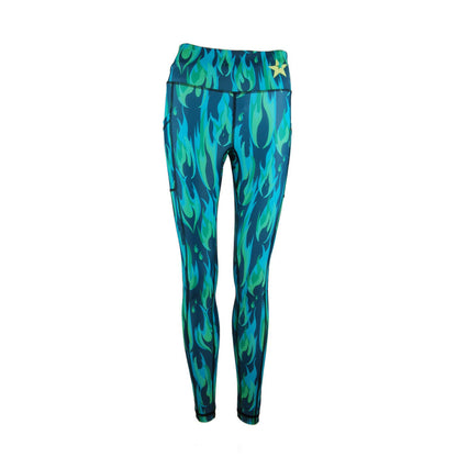 Sale Unisex Leggings | Copper Flames