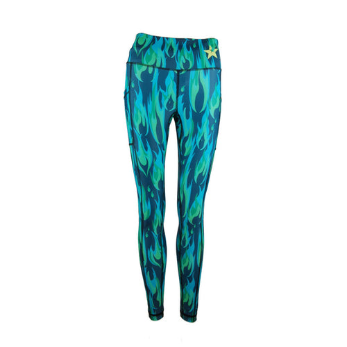 Sale Unisex Leggings | Copper Flames