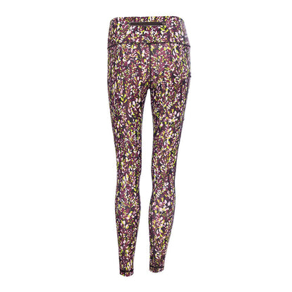 Sale Unisex Leggings | Green & Purple Leaves