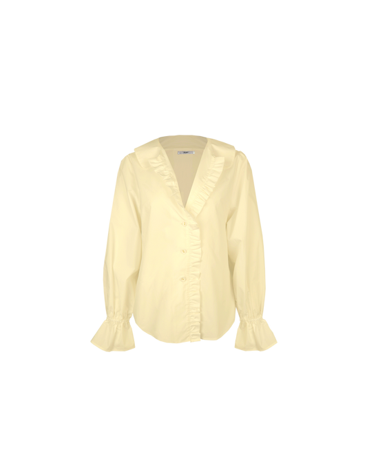 SANDLER RUFFLE SHIRT BUTTER