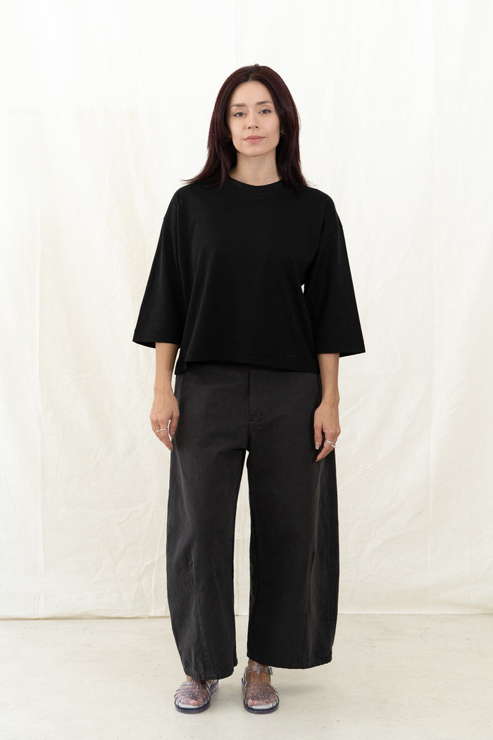 SARAHWEAR Stella Black Jersey Shirt