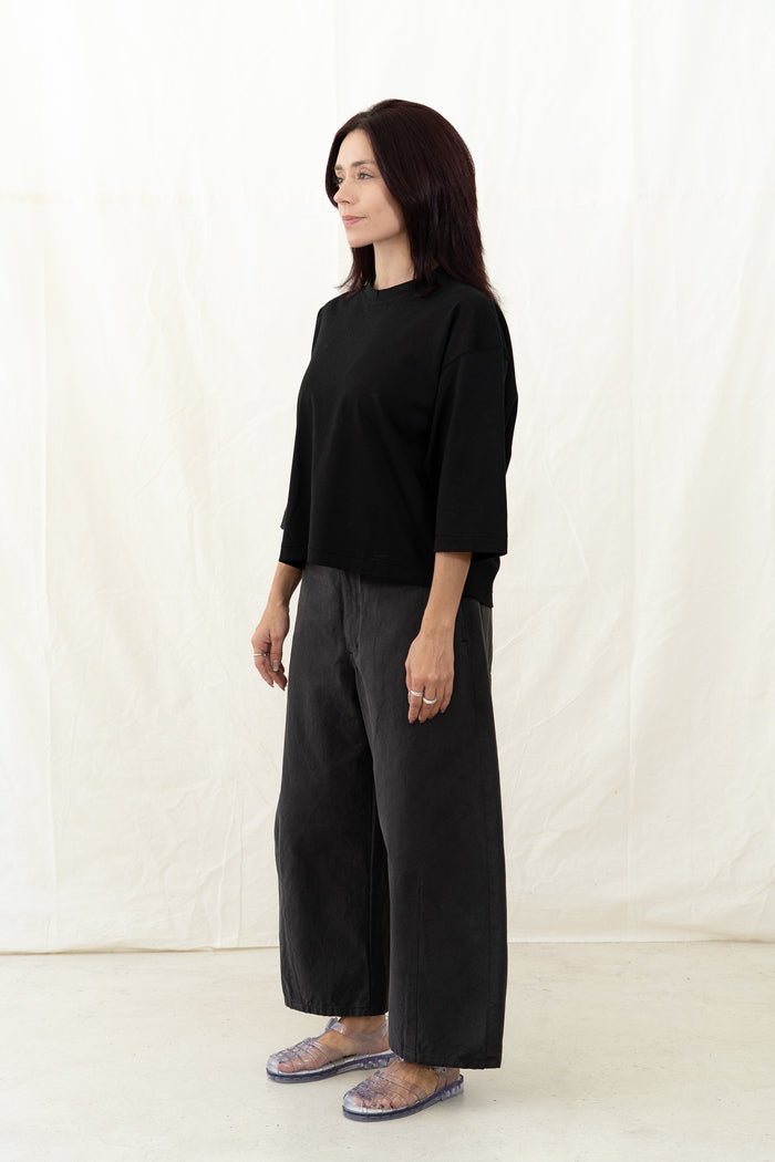 SARAHWEAR Stella Black Jersey Shirt