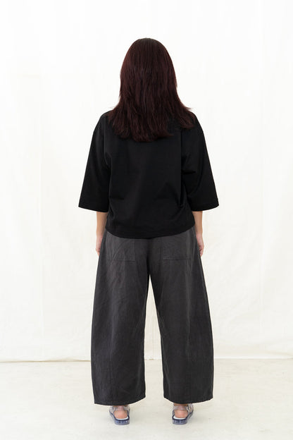 SARAHWEAR Stella Black Jersey Shirt