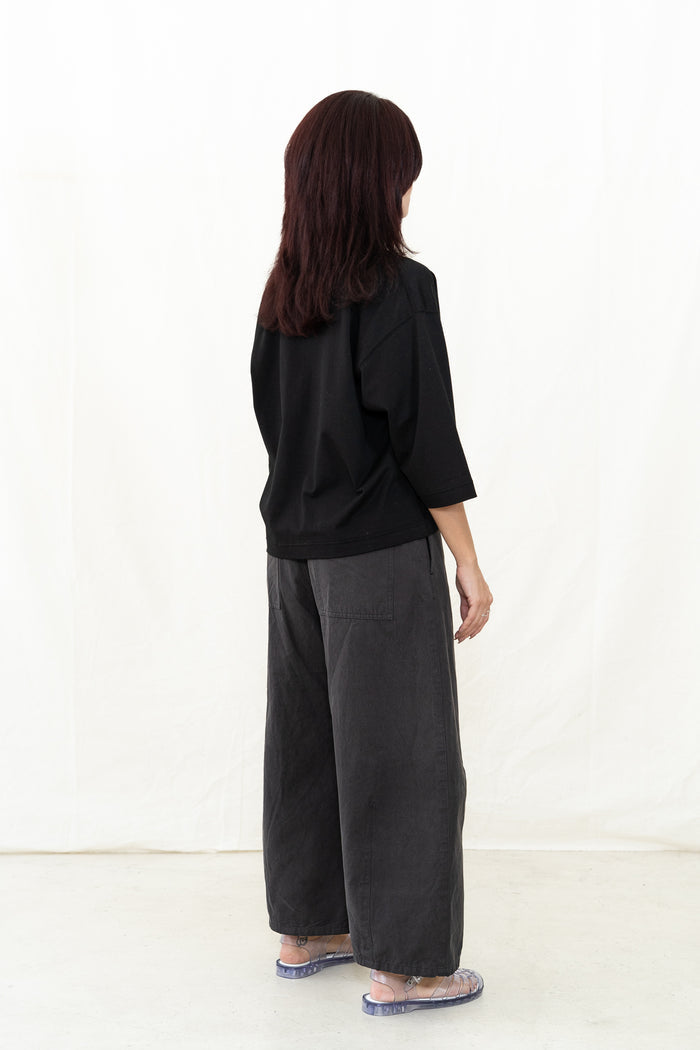 SARAHWEAR Stella Black Jersey Shirt