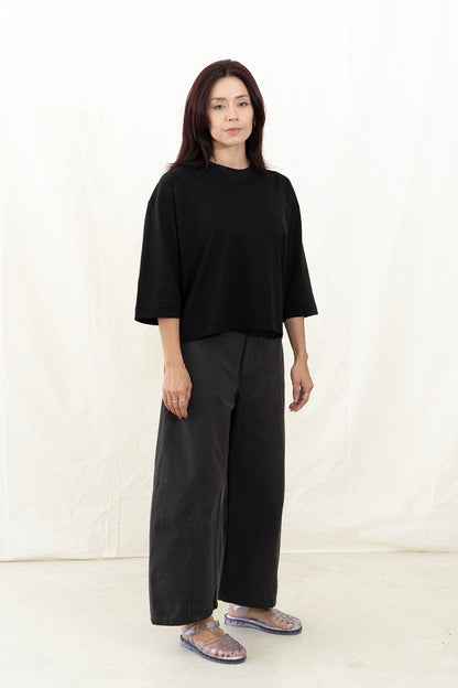 SARAHWEAR Stella Black Jersey Shirt