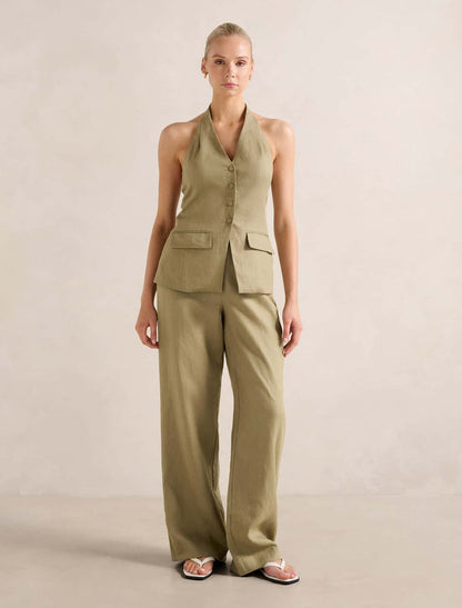 Saxon Halter Waistcoat Forever New