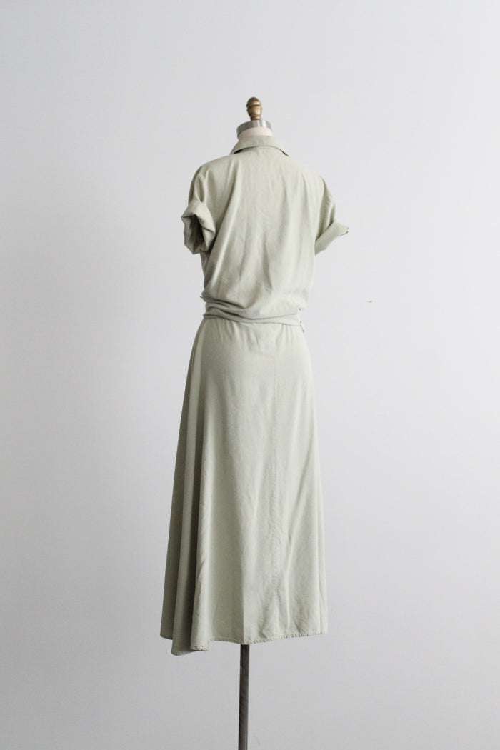 seaglass raw silk dress set