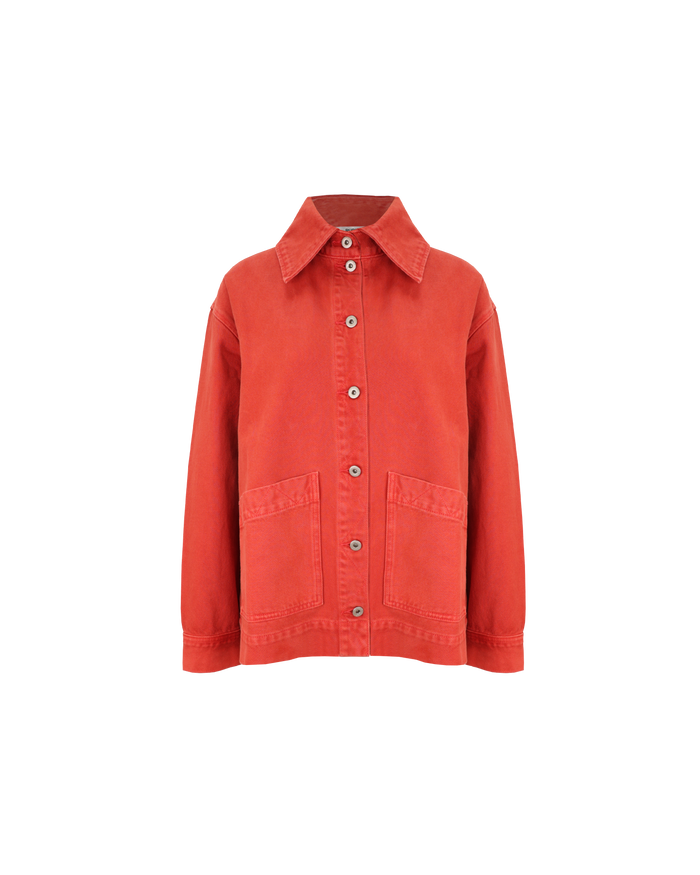 SODA DENIM JACKET  RUST