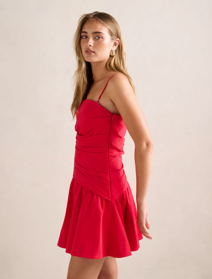 Solene Cotton Mini Dress Forever New