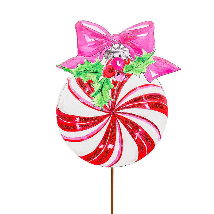 vintage candy cane stake round top collection
