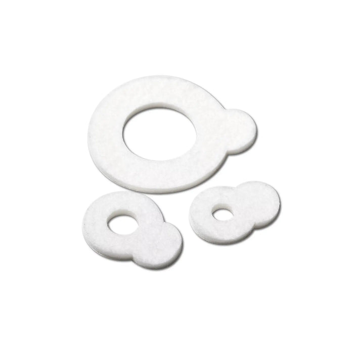 Stretchable and self-adhesive felt rings - Pressure relief - White color - 4 different designs - Ruck Ruck