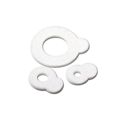 Stretchable and self-adhesive felt rings - Pressure relief - White color - 4 different designs - Ruck Ruck