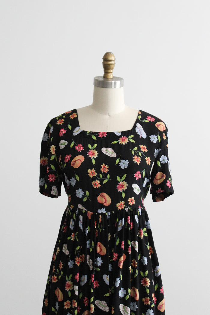 sunhat print maxi dress